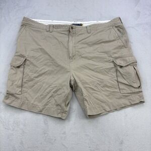 Polo Ralph Lauren Shorts Mens 54B Beige Cargo Dad Big Pockets Outdoor Work